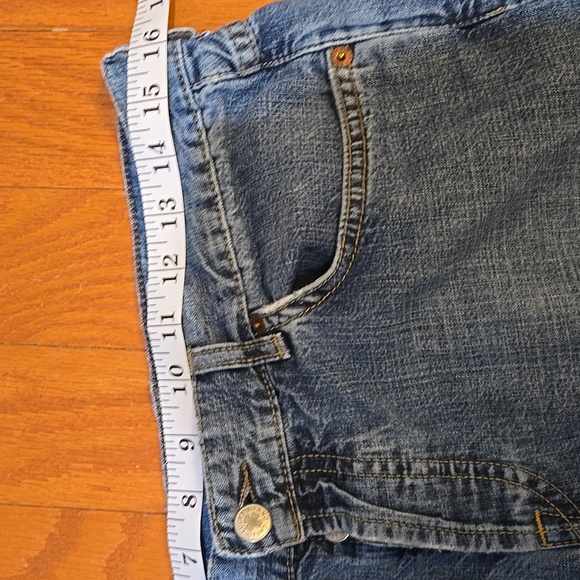 Lucky Brand Blue Straight Leg Dungarees Jeans Size 12 - Picture 5 of 10